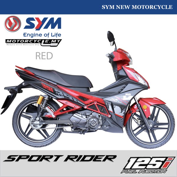 Sym Graphics SYM SPORT RIDER 125i 2018 IN NEW GRAPHICS TO WELCOME 0%GST